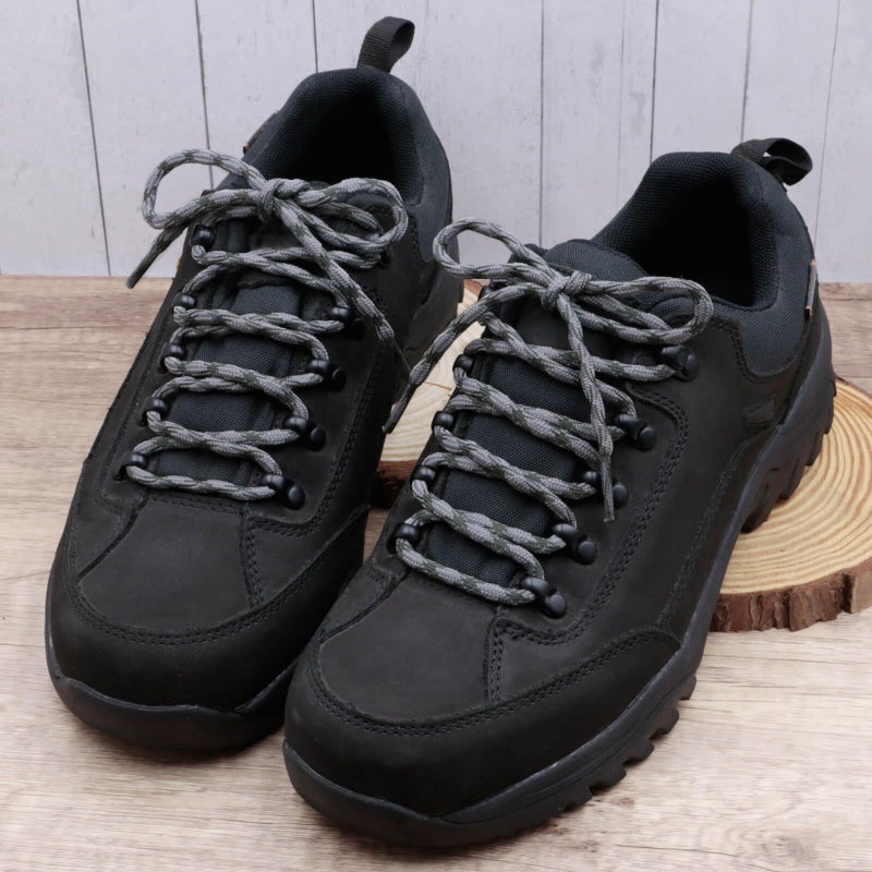 DELELE 2 Pair Round Wave Shape Non Slip Heavy Duty and Durable Outdoor Climbing Shoelaces Dark Gray&Dark Green Hiking Shoe Laces Shoestrings-71 inch - Image 3